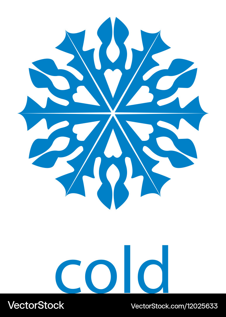Logo cold Vector Image