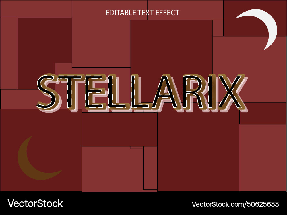 Sparkle editable text effect 3 dimension emboss Sparkle editable text effect 3 dimension emboss vector image
