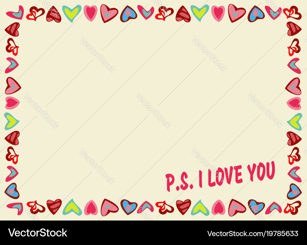 Yellow frame with text Vector Image