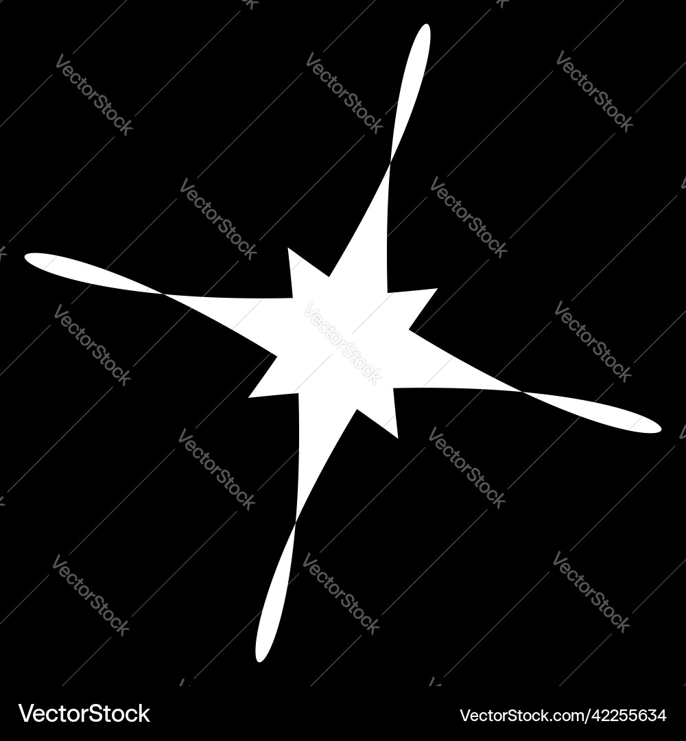 Abstract random geometric shape non figural Vector Image