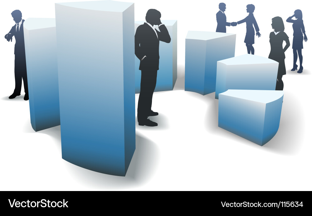 Circular bar graph shapes Vector Image