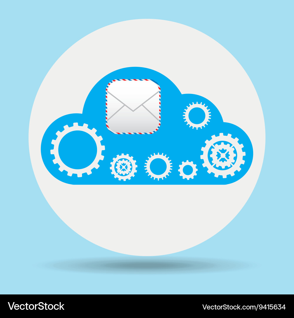 Cloud computing design Vector Image