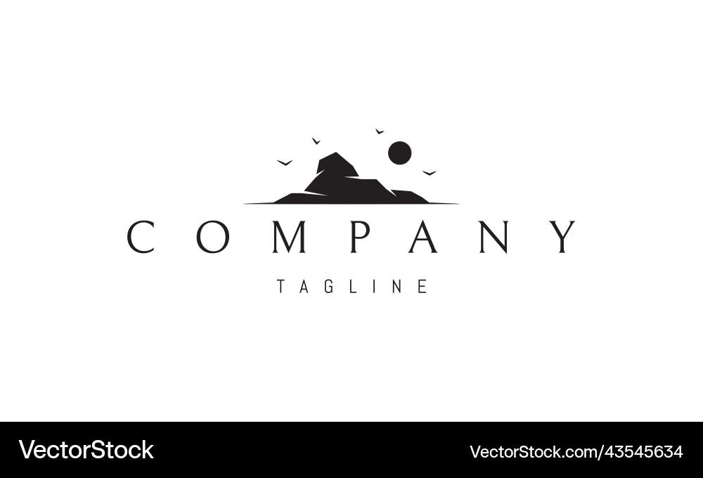 Logo on which an abstract image Vector Image
