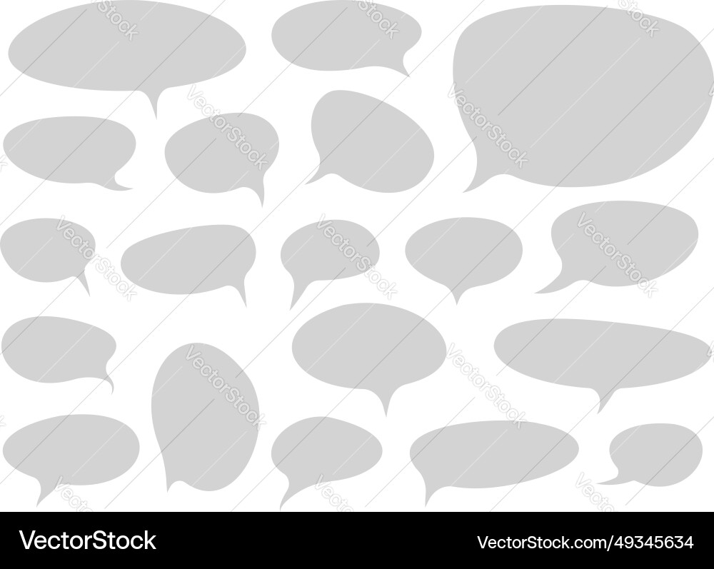 Set of talk bubbles comix style design element Set of talk bubbles comix style design element Vector Image