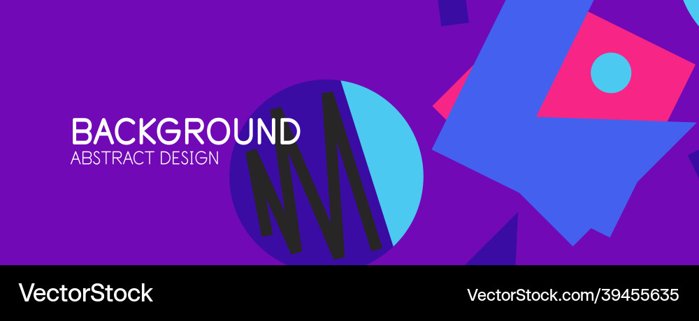 Abstract background blocks lines triangles Vector Image