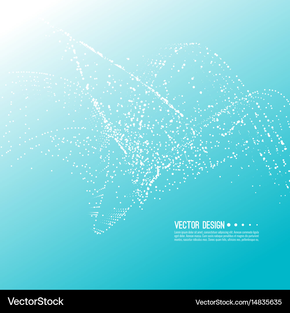Abstract Particle Flow Vector Image
