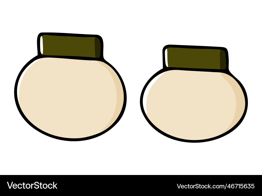 Doodle jars for spices color container with lid Vector Image