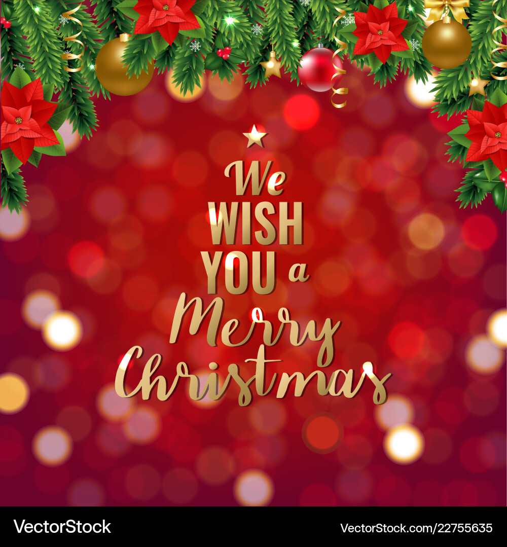 Red background with bokeh and border Red background with bokeh and border vector image