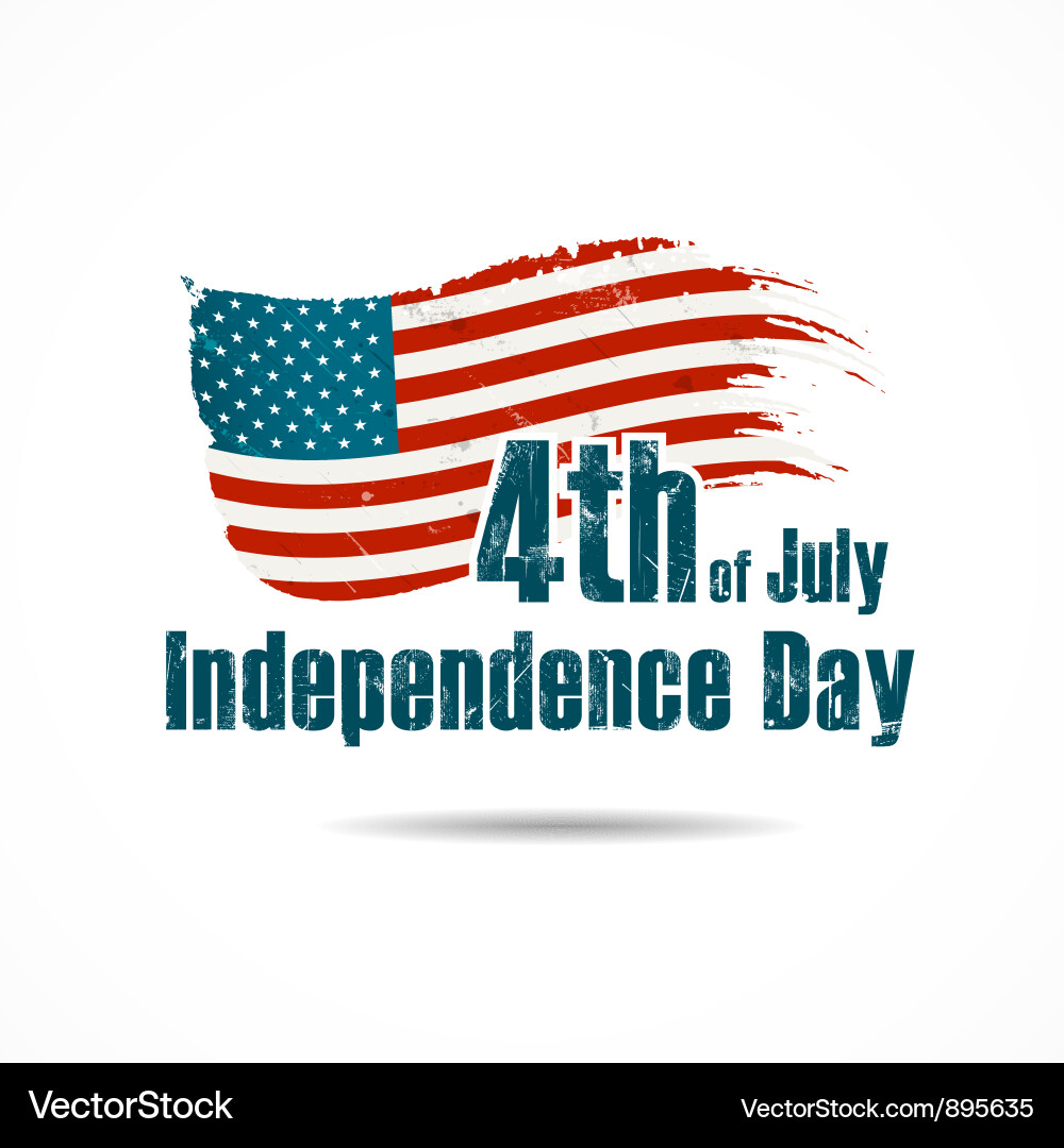Retro American Flag vector image