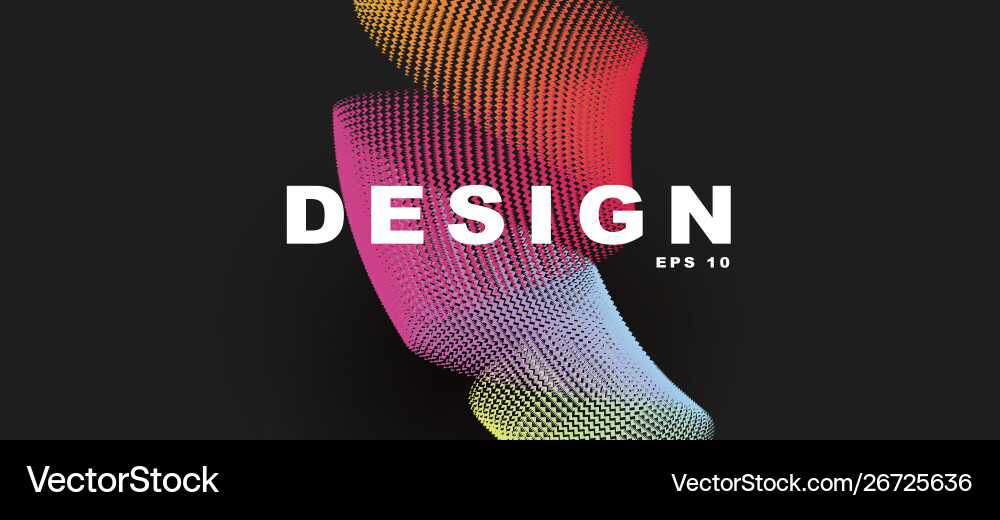 Colorful lines twisted into circular shape Colorful lines twisted into circular shape Vector Image