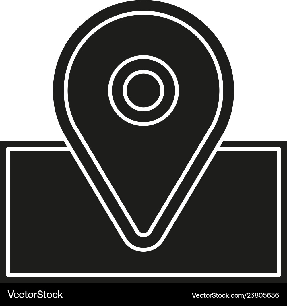Navigation icon - map marker location pin Vector Image