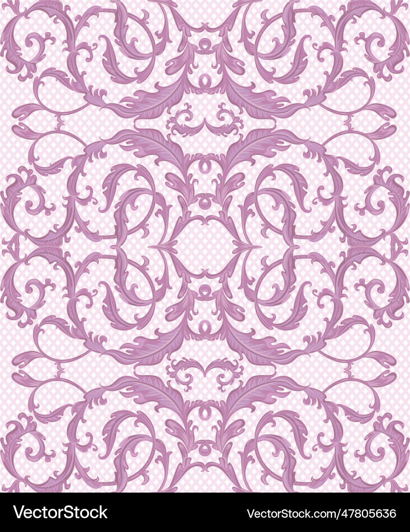 Vintage seamless texture with fancy foliage Vector Image