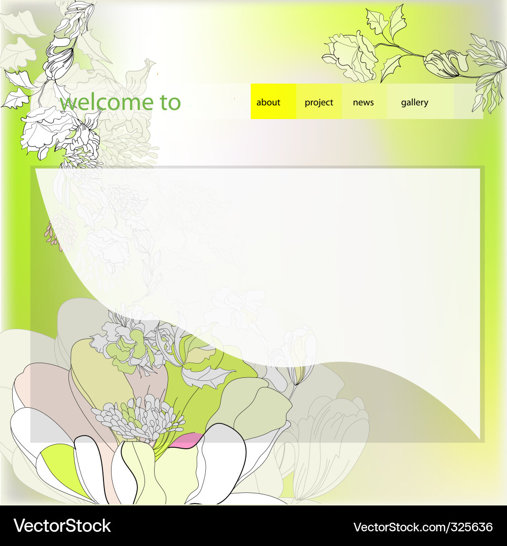 Website design template Vector Image