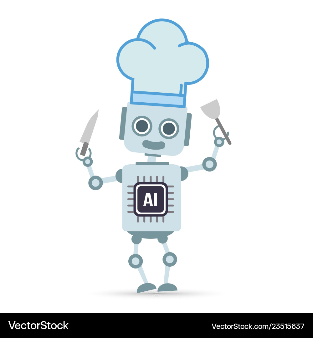 Ai artificial intelligence technology robot Vector Image