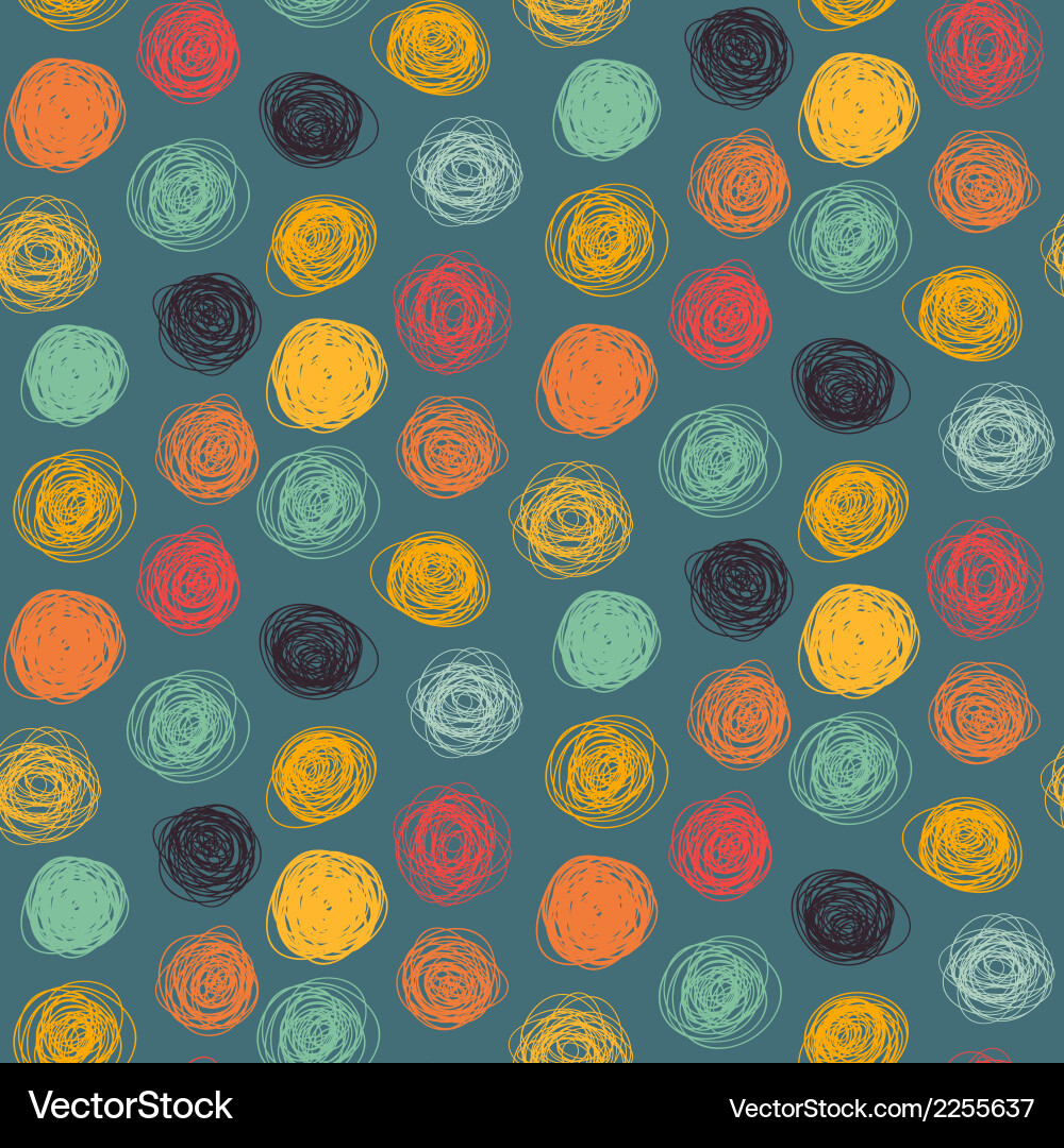 Chaotic Scribble Pattern vector image