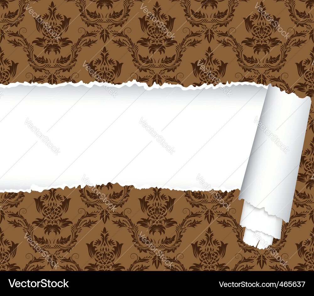 Damask Pattern Background vector image