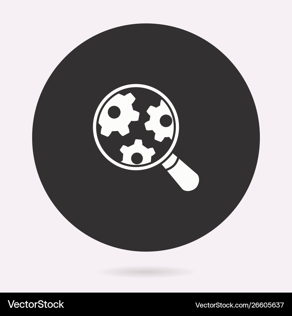 Data analysis - icon isolated vector image