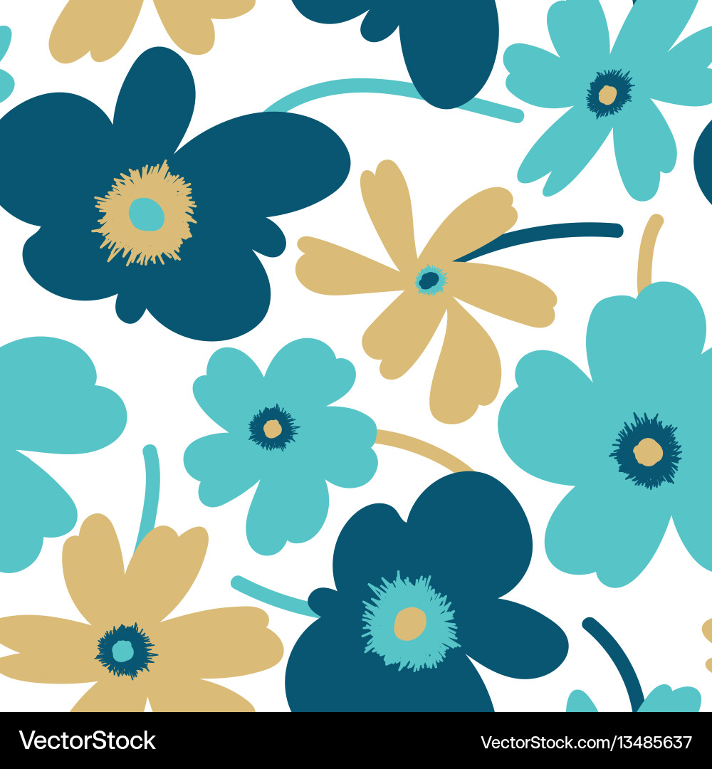 Floral Seamless Pattern Vector Image