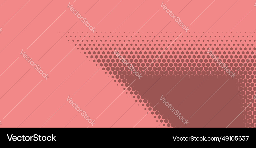 Geometric abstract hexagon two color background Vector Image