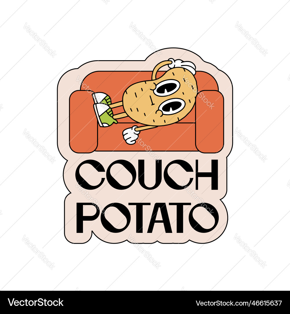 lazy couch potato