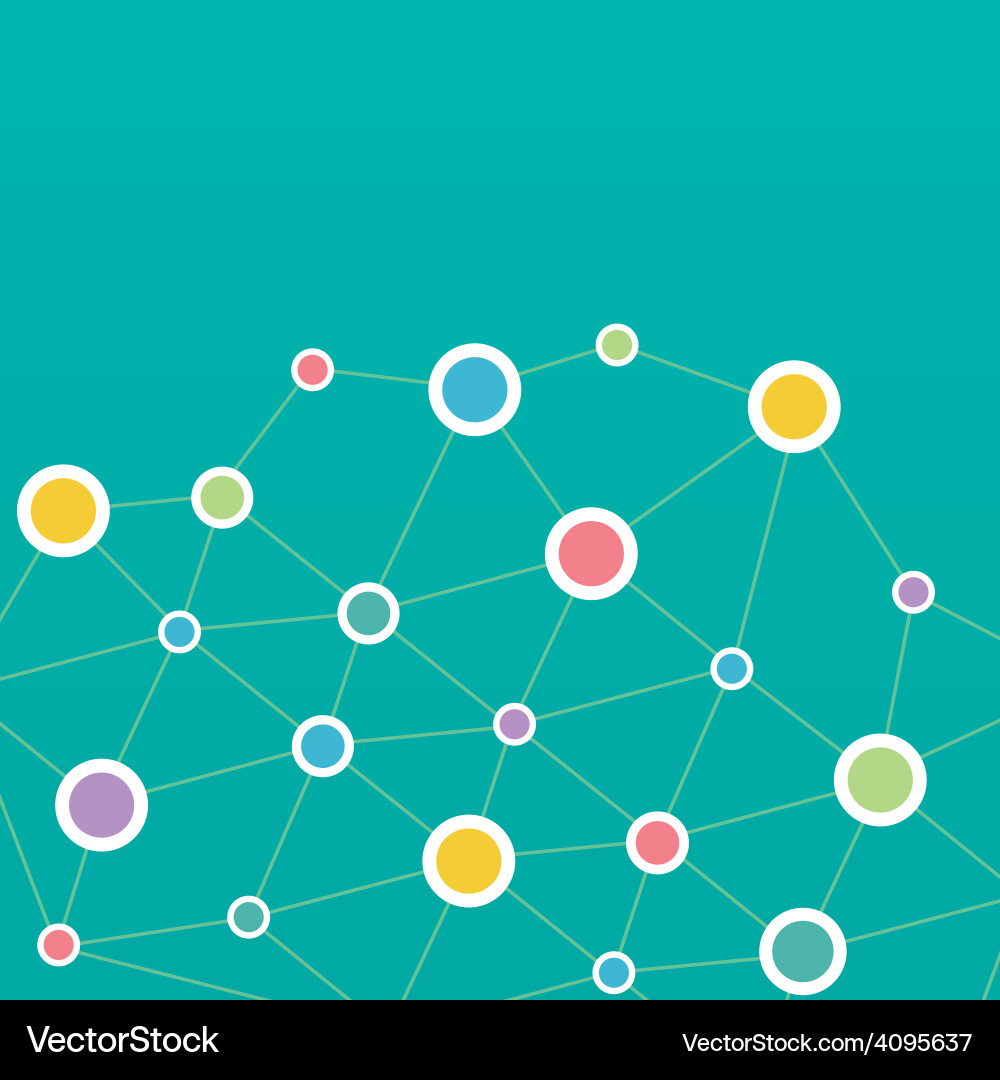 Network Connection Background vector image