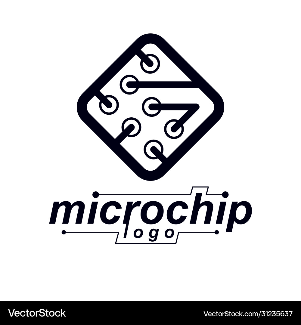 Technology cpu design with square microprocessor Technology cpu design with square microprocessor Vector Image