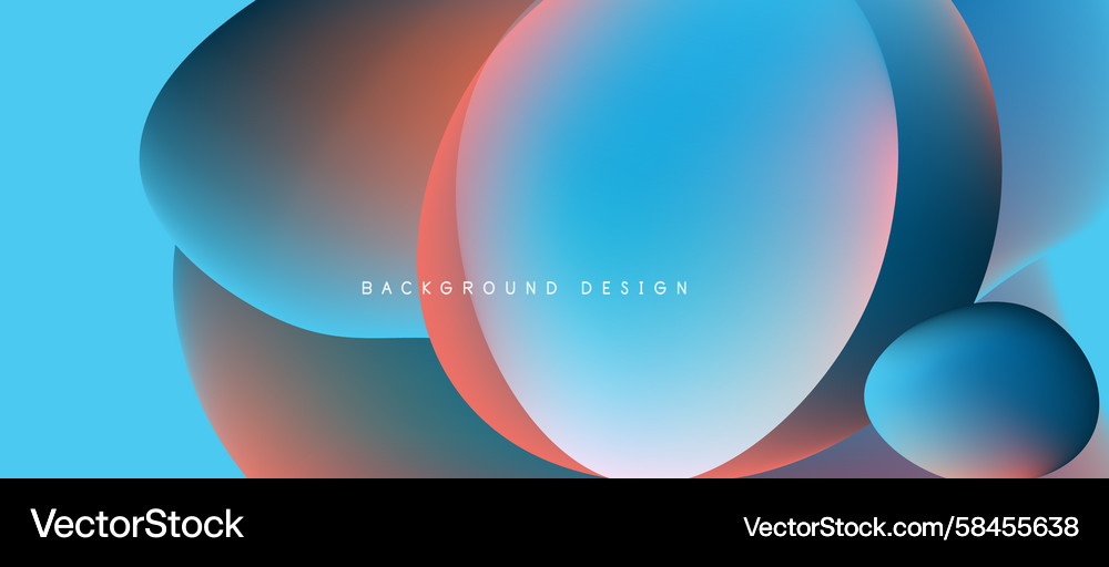 Abstract design features overlapping colorful Abstract design features overlapping colorful Vector Image