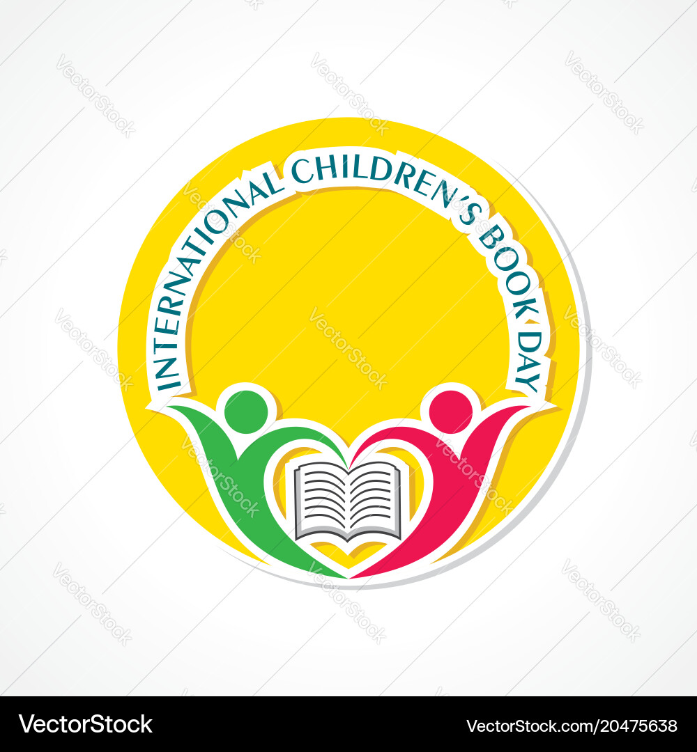 International Children's Book Day Poster Vector Image
