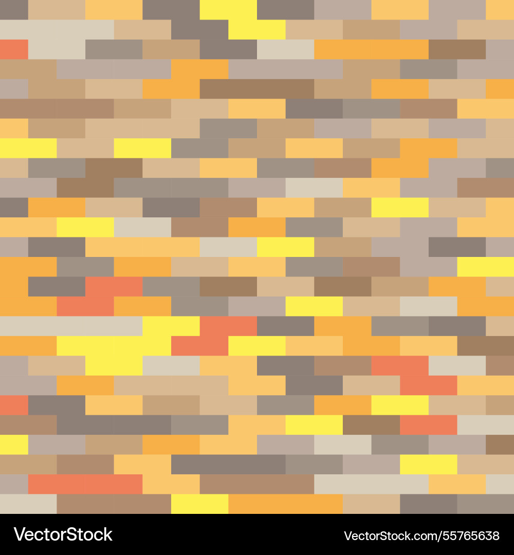 Pixelated mosaic pattern warm color scheme Pixelated mosaic pattern warm color scheme vector image