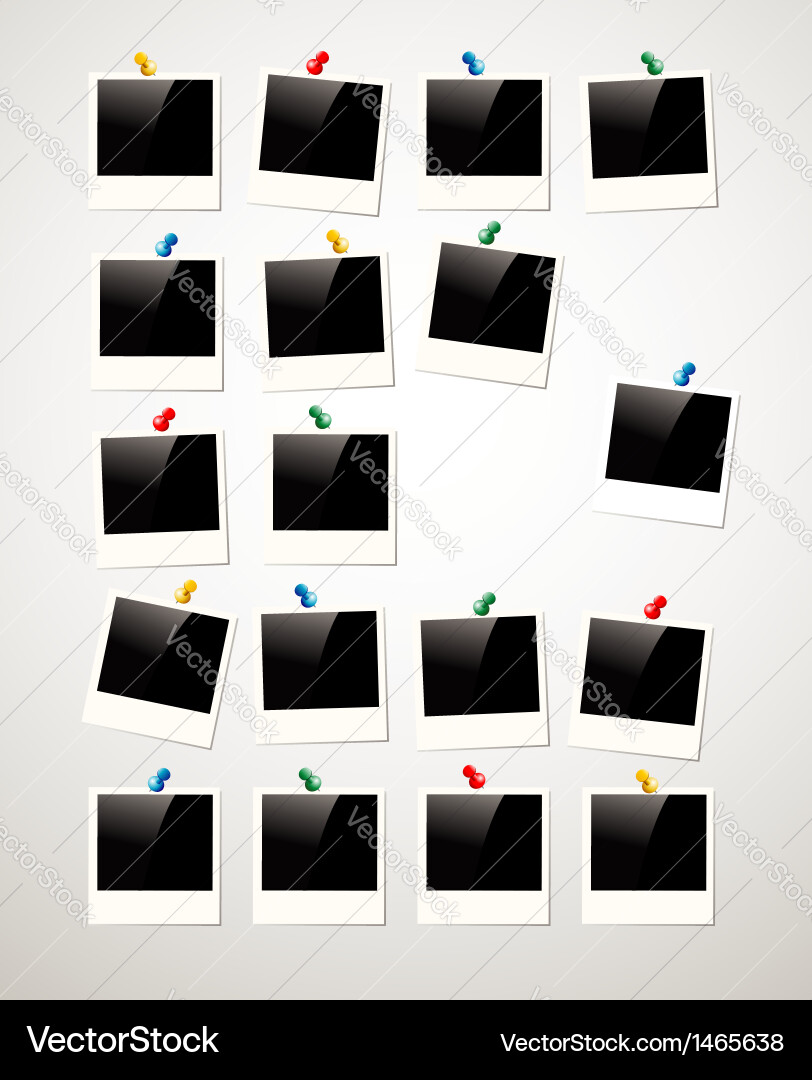 Retro Polaroid Photo Frame Vector Image