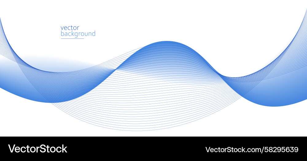 Abstract Flow Curve Background Vector Image