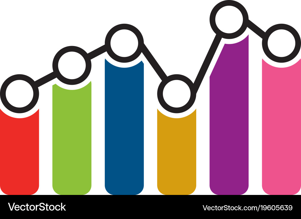 Analytics graph Vector Image