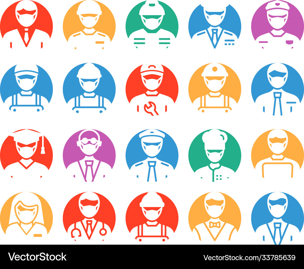 Professional icons set that can easily mod Vector Image