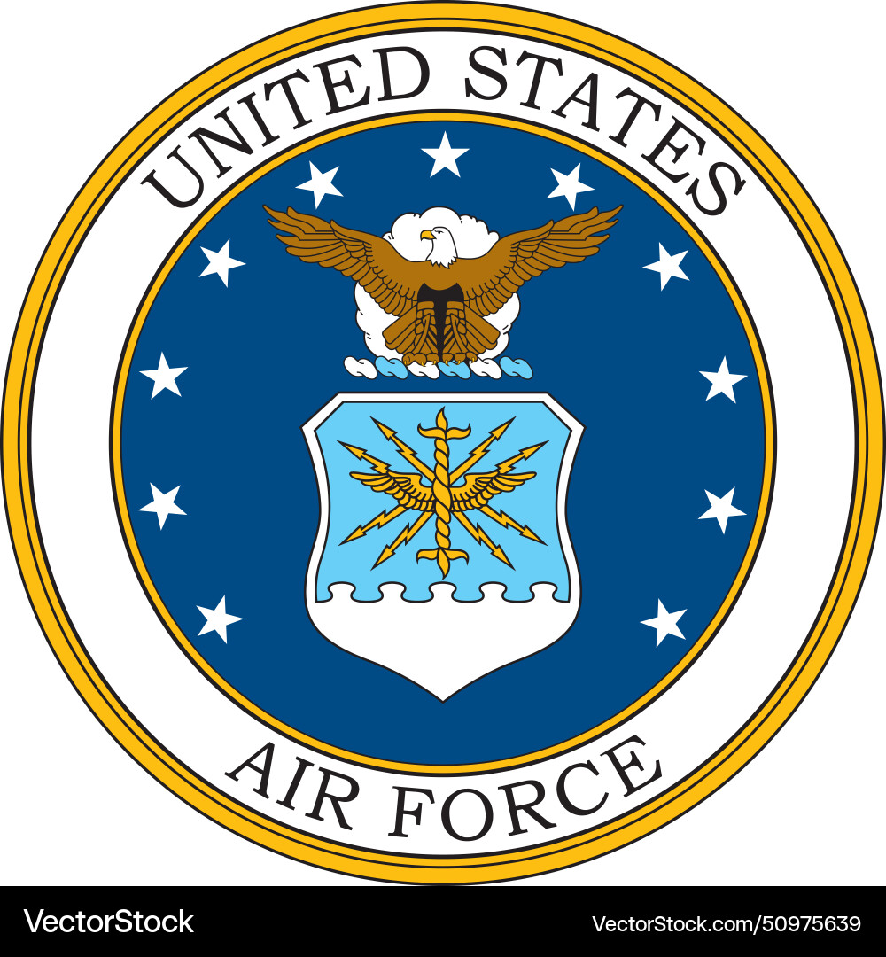 United States Air Force Seal Vector Image