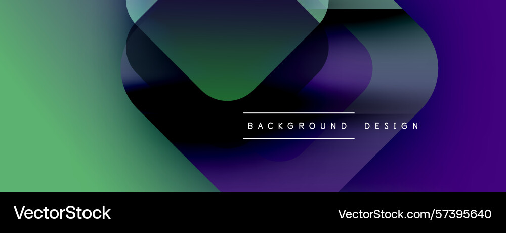 Abstract gradients overlap creating dynamic Vector Image