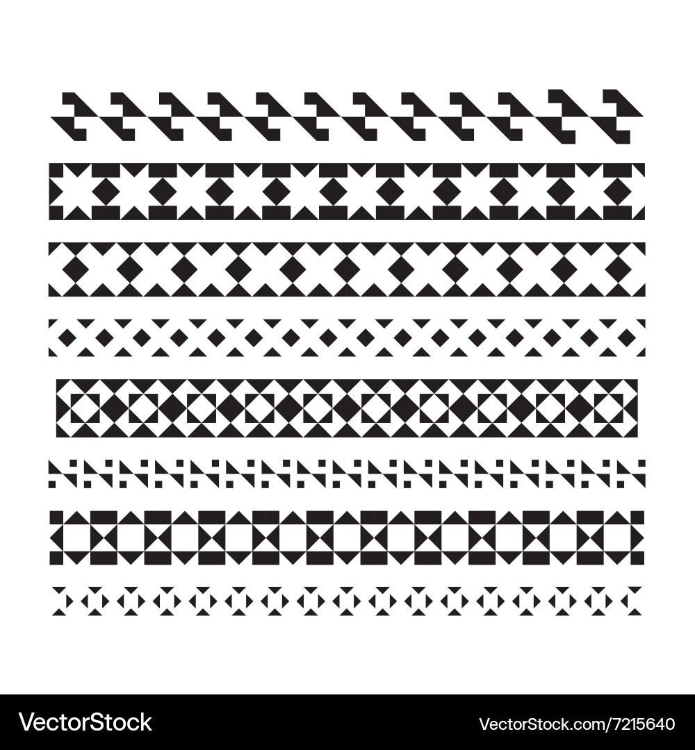 Abstract line for design set of borders and lines Vector Image