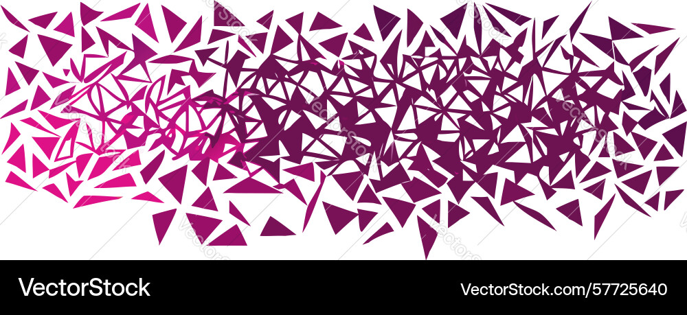 Abstract triangular confetti pattern dynamic vector image