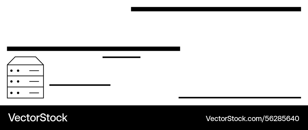 Data storage server connected to network lines Data storage server connected to network lines vector image