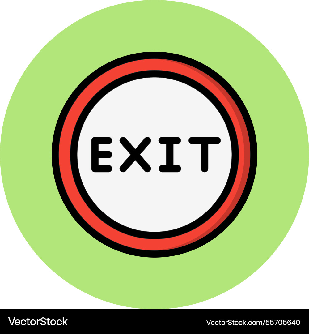 Exit icon design Vector Image