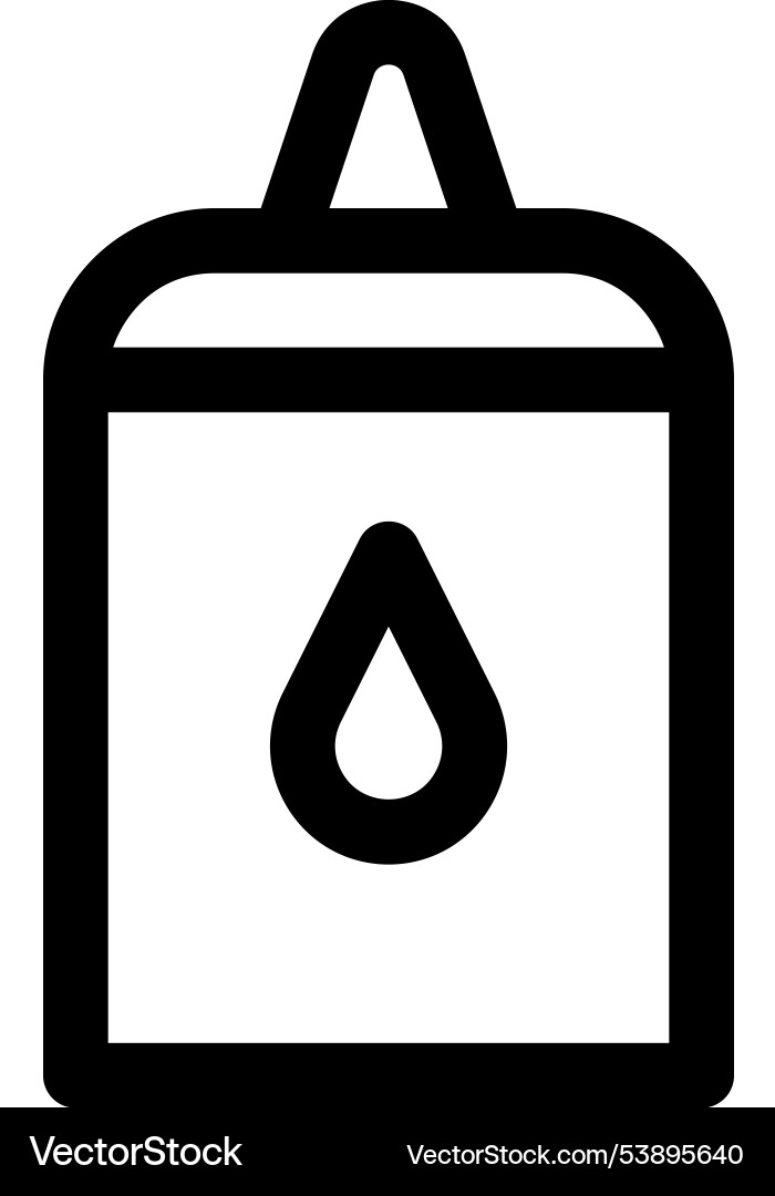 Glue icon thin linear style design isolated Glue icon thin linear style design isolated Vector Image