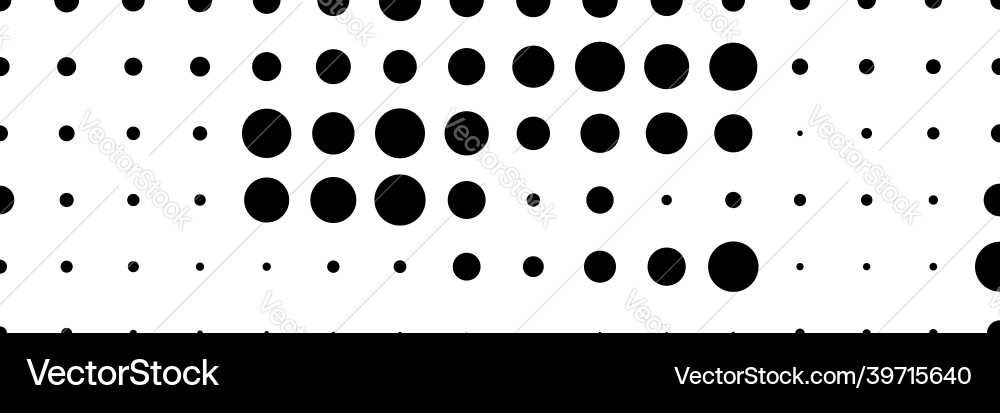 Halftone random circles dots pattern Vector Image