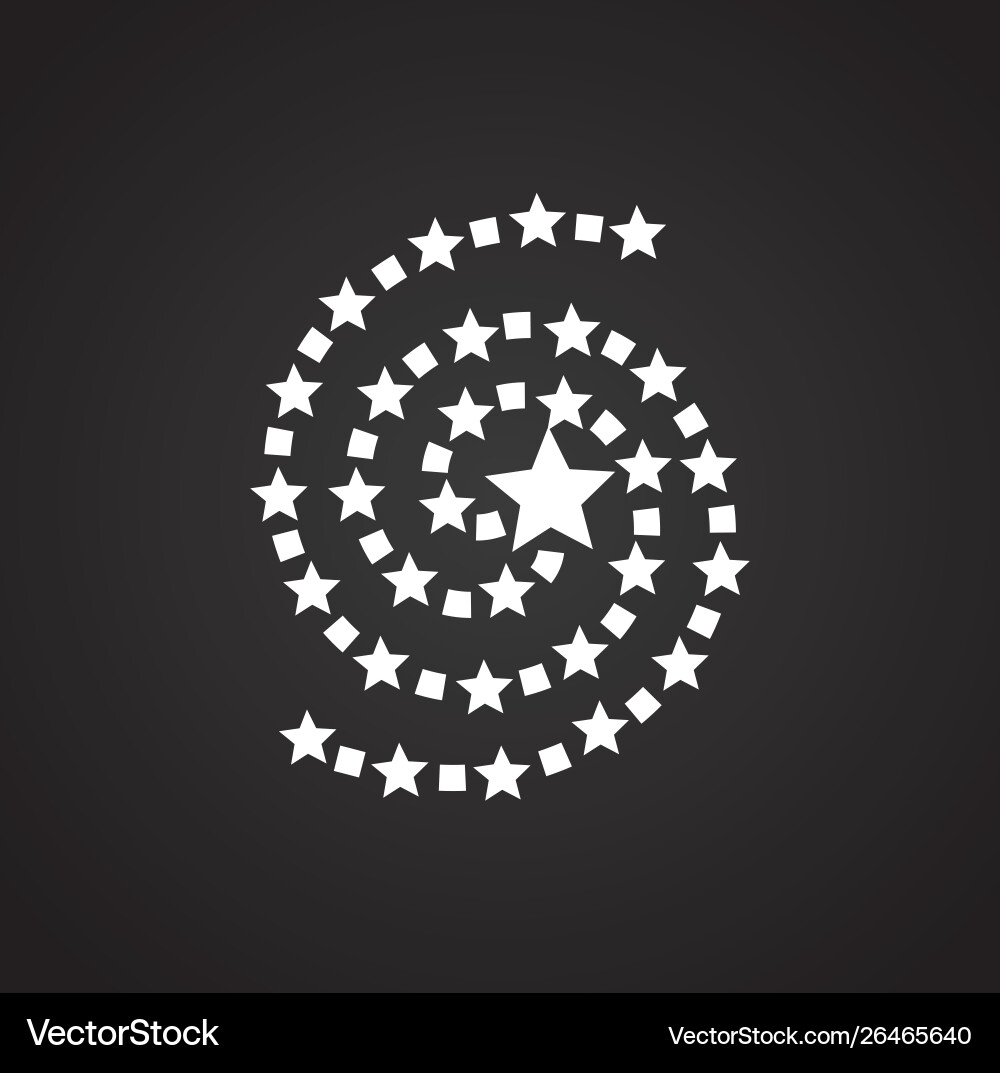 Sparkle icon on background for graphic and web Vector Image