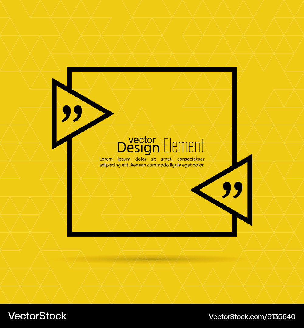 Speech Bubble with Triangles Vector Image