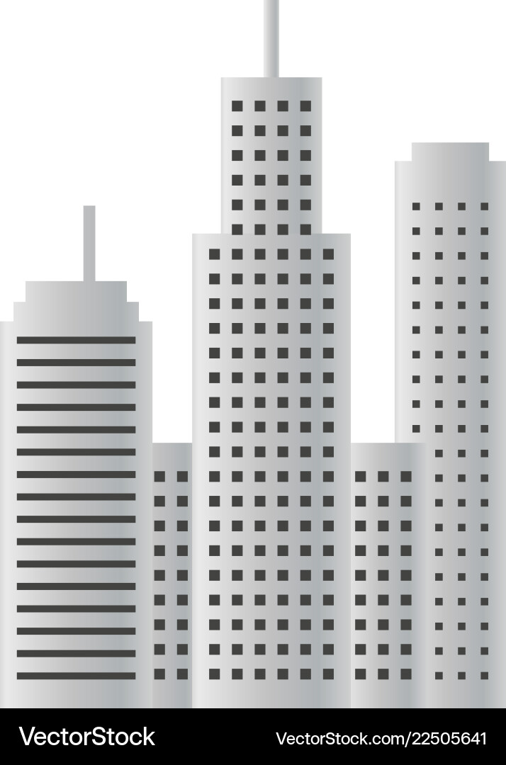 Building skyscraper design template isolated Building skyscraper design template isolated Vector Image