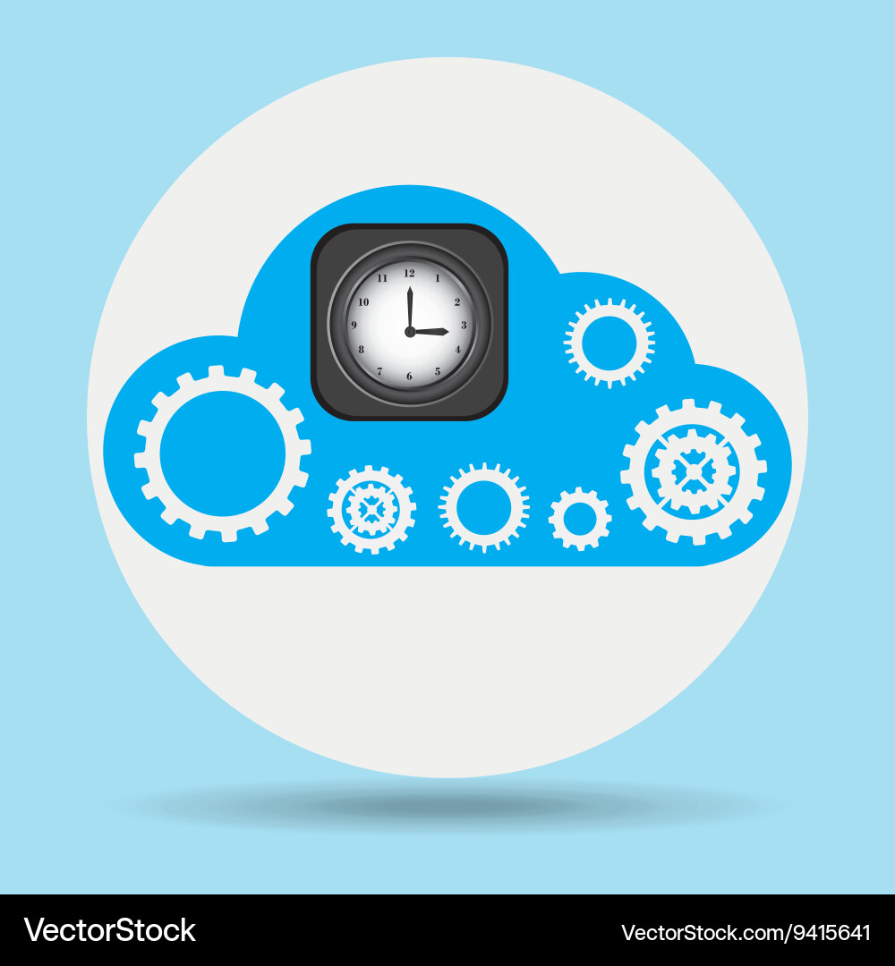 Cloud computing design Vector Image