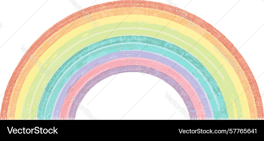 Smooth gradient rainbow arch design generative ai vector image
