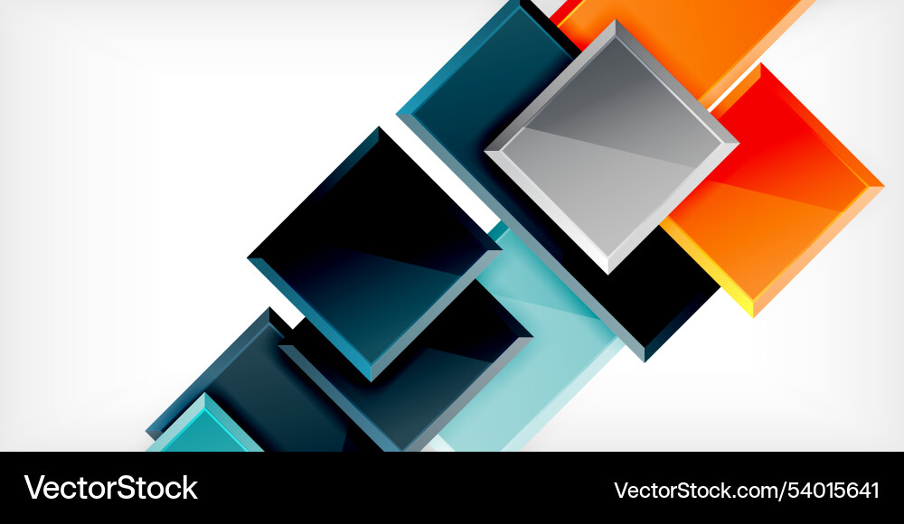 Square shape color abstract geometry Vector Image