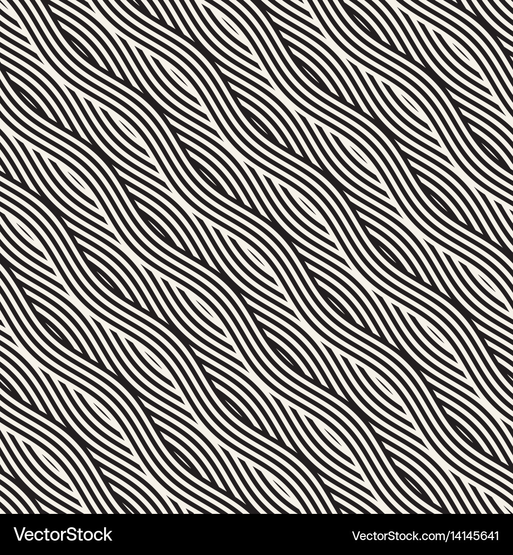 Wavy Stripe Pattern Vector Image