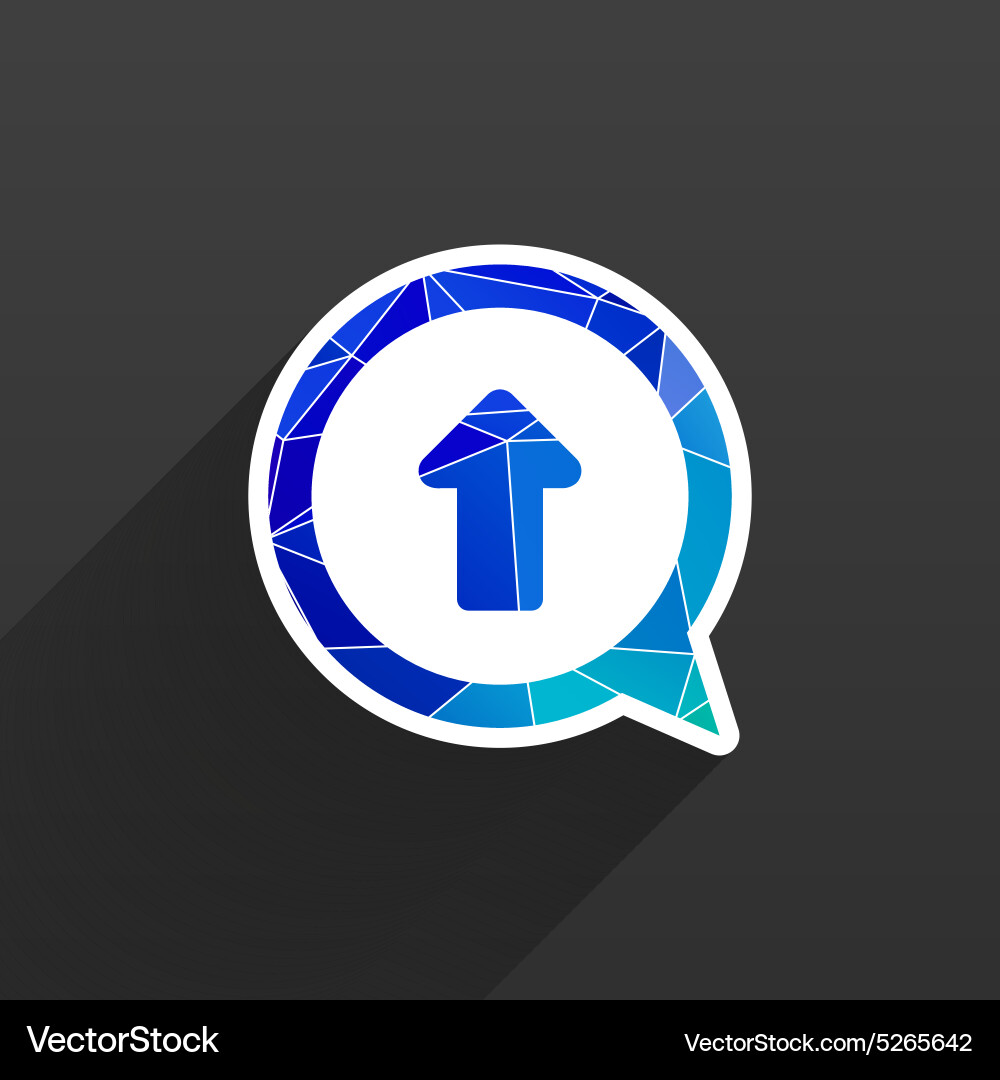 Arrow up icon isolated move symbol element Vector Image
