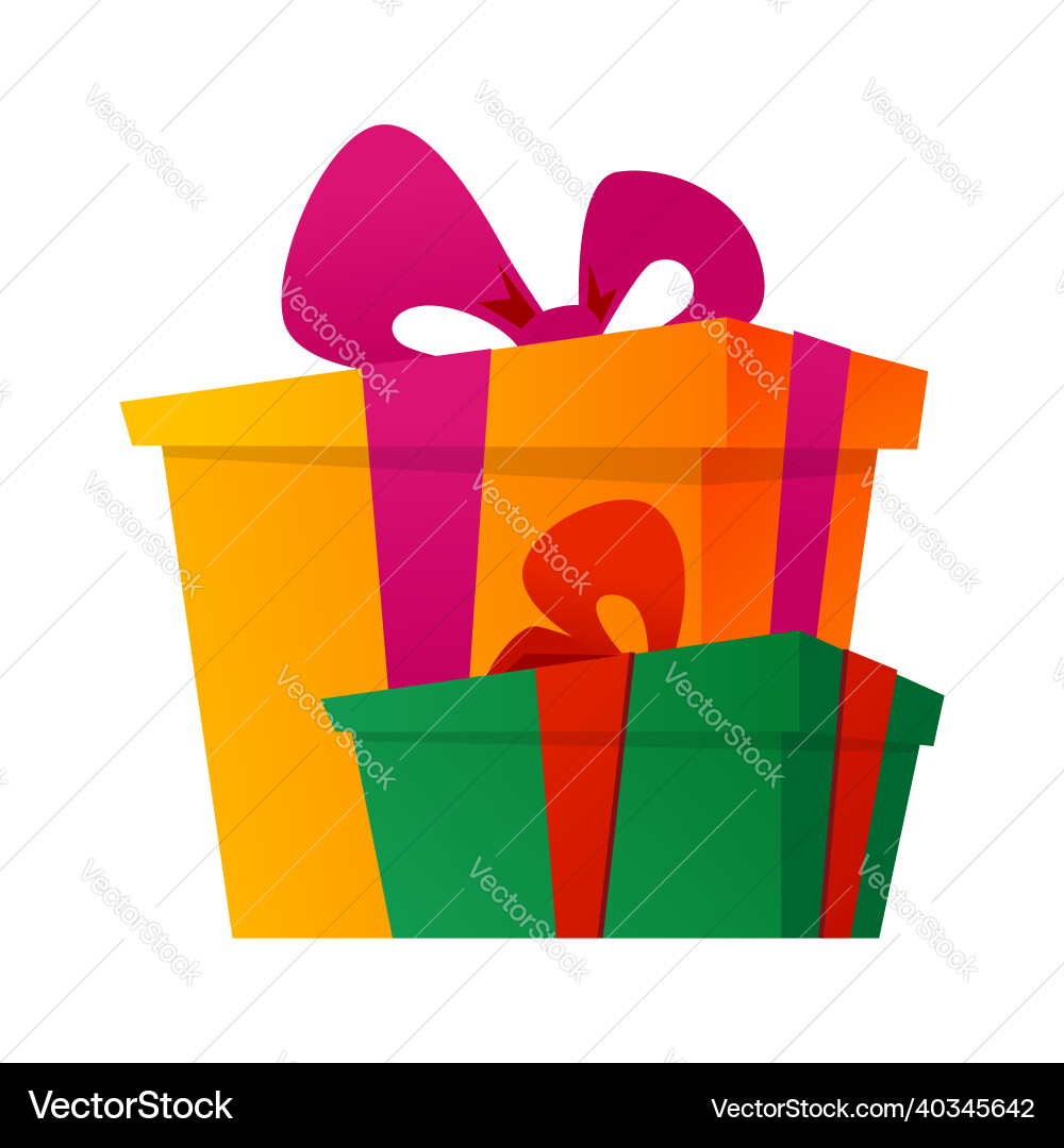 Christmas presents - modern flat design style Christmas presents - modern flat design style vector image
